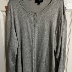 Gray cardigan, great shape, size 26/28